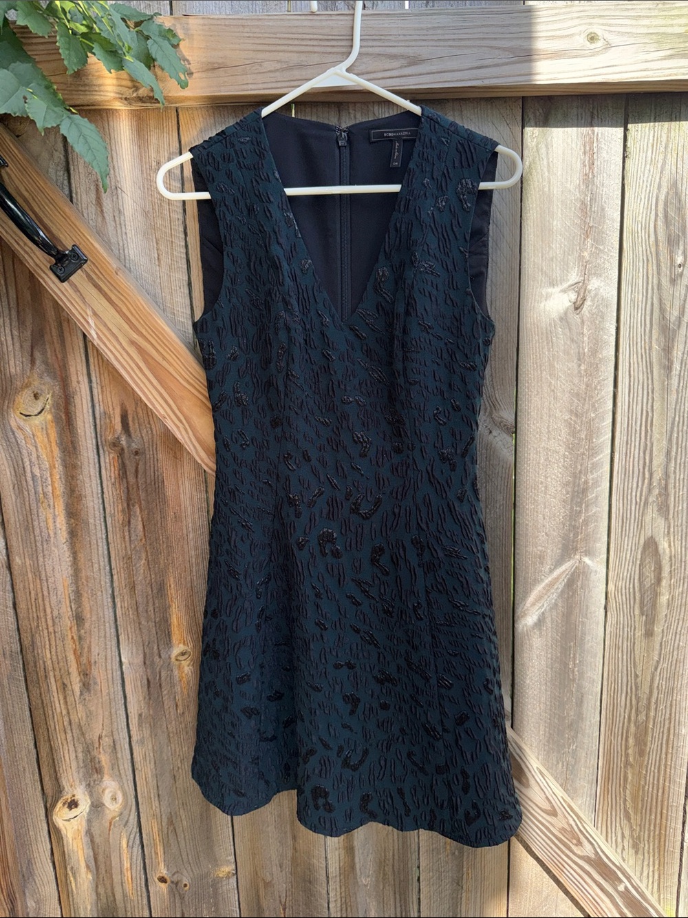 BCBGmaxazria Hanelli Dress Embroidered V-Neck Cocktail Dress